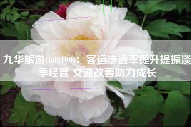 九华旅游(603199)：客运渗透率提升提振淡季经营 交通改善助力成长