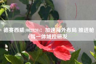 德赛西威(002920)：加速海外布局 推进舱驾一体域控研发