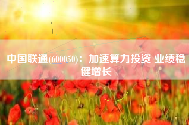 中国联通(600050)：加速算力投资 业绩稳健增长