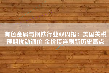 有色金属与钢铁行业双周报：美国关税预期扰动铜价 金价接连刷新历史高点