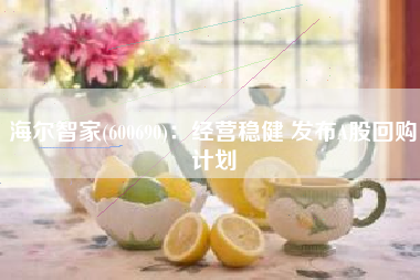 海尔智家(600690)：经营稳健 发布A股回购计划