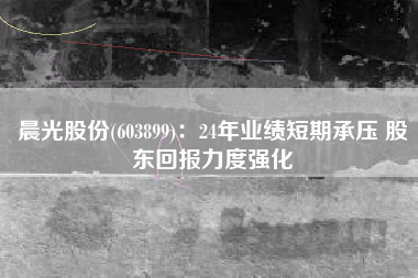 晨光股份(603899)：24年业绩短期承压 股东回报力度强化