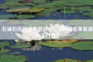 石油石化行业专题研究：AI如何变革能源化工行业？