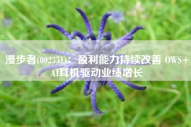 漫步者(002351)：盈利能力持续改善 OWS+AI耳机驱动业绩增长