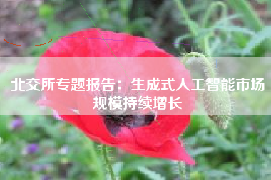 北交所专题报告：生成式人工智能市场规模持续增长