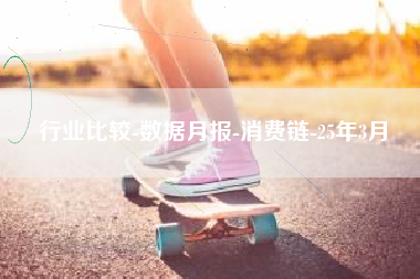 行业比较-数据月报-消费链-25年3月