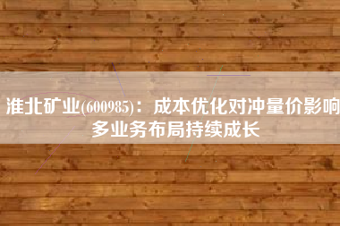 淮北矿业(600985)：成本优化对冲量价影响 多业务布局持续成长