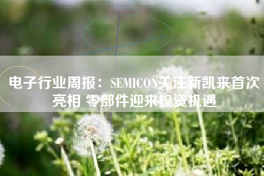 电子行业周报：SEMICON关注新凯来首次亮相 零部件迎来投资机遇