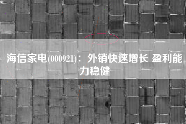 海信家电(000921)：外销快速增长 盈利能力稳健