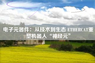 电子元器件：从技术到生态 ETHERCAT重塑机器人“神经元”
