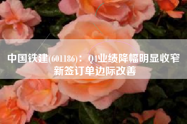 中国铁建(601186)：Q4业绩降幅明显收窄 新签订单边际改善