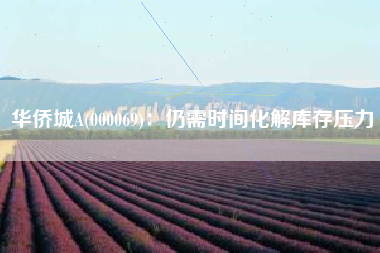华侨城A(000069)：仍需时间化解库存压力