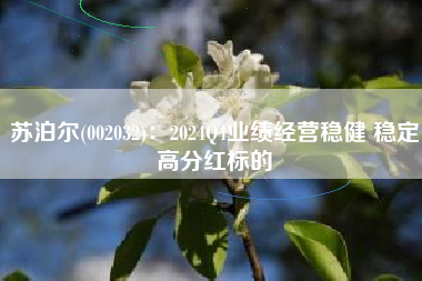 苏泊尔(002032)：2024Q4业绩经营稳健 稳定高分红标的