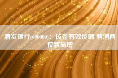 浦发银行(600000)：拨备有效反哺 利润两位数高增