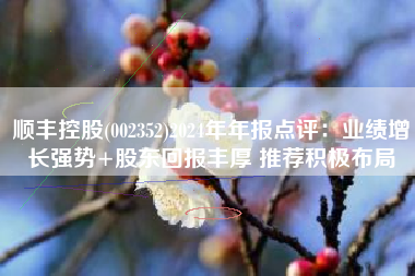 顺丰控股(002352)2024年年报点评：业绩增长强势+股东回报丰厚 推荐积极布局