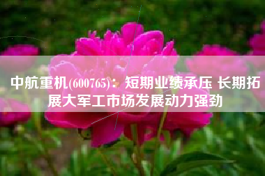 中航重机(600765)：短期业绩承压 长期拓展大军工市场发展动力强劲