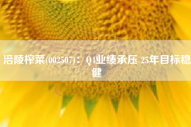 涪陵榨菜(002507)：Q4业绩承压 25年目标稳健