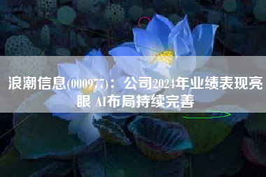 浪潮信息(000977)：公司2024年业绩表现亮眼 AI布局持续完善