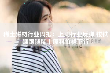 稀土磁材行业周报：上周行业反弹 钕铁硼跟随稀土原料价格下行