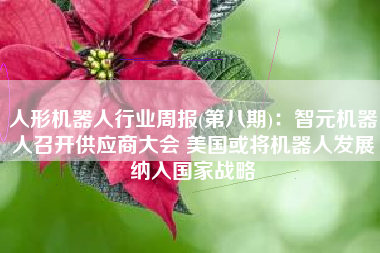 人形机器人行业周报(第八期)：智元机器人召开供应商大会 美国或将机器人发展纳入国家战略