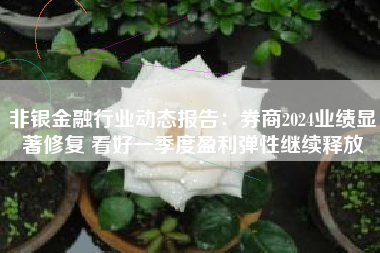 非银金融行业动态报告：券商2024业绩显著修复 看好一季度盈利弹性继续释放