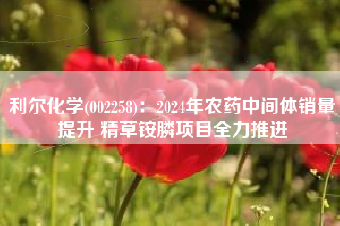 利尔化学(002258)：2024年农药中间体销量提升 精草铵膦项目全力推进