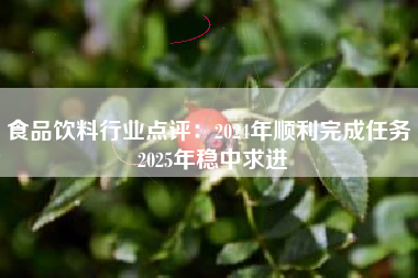 食品饮料行业点评：2024年顺利完成任务 2025年稳中求进