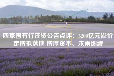 四家国有行注资公告点评：5200亿元溢价定增拟落地 增厚资本、未雨绸缪