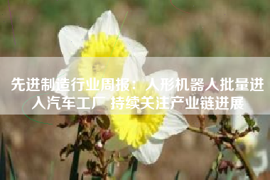 先进制造行业周报:人形机器人批量进入汽车工厂 持续关注产业链进展 先进制造行业周报:人形机器人批量进入汽车工厂 持续关注产业链进展