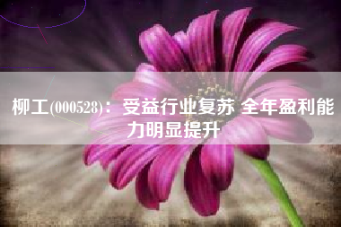 柳工(000528)：受益行业复苏 全年盈利能力明显提升