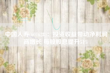中国人寿(601628)：投资收益带动净利润高增长 每股股息提升51%