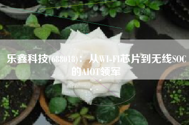 乐鑫科技(688018)：从WI-FI芯片到无线SOC的AIOT领军