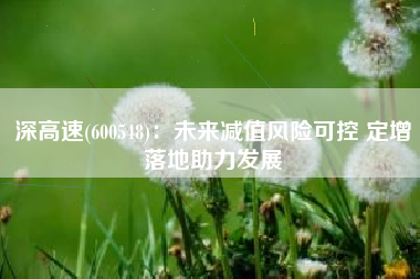 深高速(600548)：未来减值风险可控 定增落地助力发展
