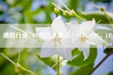 通信行业-OFC的三大热点：DCI、CPC、LPO