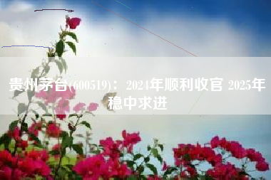 贵州茅台(600519)：2024年顺利收官 2025年稳中求进