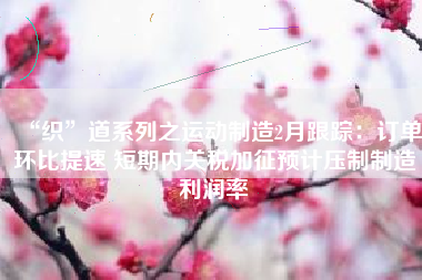 “织”道系列之运动制造2月跟踪：订单环比提速 短期内关税加征预计压制制造利润率