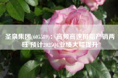 圣泉集团(605589)：高频高速树脂产销两旺 预计2025Q1业绩大幅提升