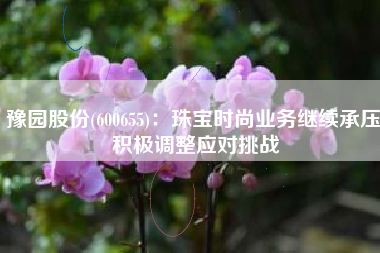 豫园股份(600655)：珠宝时尚业务继续承压 积极调整应对挑战