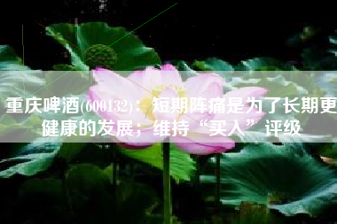 重庆啤酒(600132)：短期阵痛是为了长期更健康的发展；维持“买入”评级