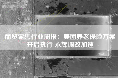 商贸零售行业周报：美团养老保险方案开启执行 永辉调改加速