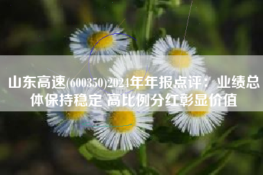 山东高速(600350)2024年年报点评：业绩总体保持稳定 高比例分红彰显价值