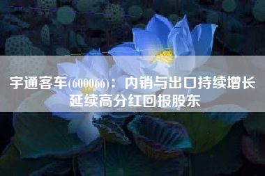 宇通客车(600066)：内销与出口持续增长 延续高分红回报股东