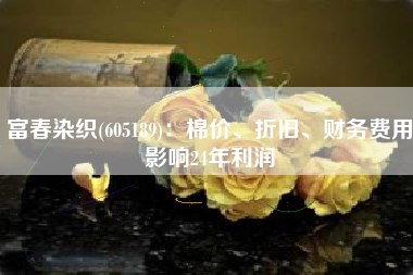 富春染织(605189)：棉价、折旧、财务费用影响24年利润