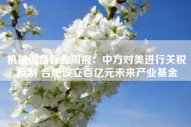 机械设备行业周报：中方对美进行关税反制 合肥设立百亿元未来产业基金