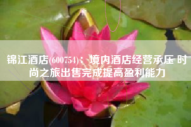 锦江酒店(600754)：境内酒店经营承压 时尚之旅出售完成提高盈利能力