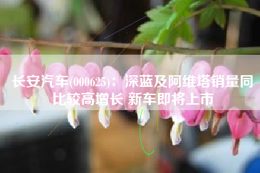 长安汽车(000625)：深蓝及阿维塔销量同比较高增长 新车即将上市