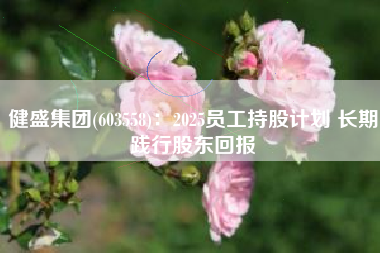 健盛集团(603558)：2025员工持股计划 长期践行股东回报