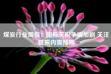 煤炭行业周报：国际关税争端加剧 关注提振内需预期