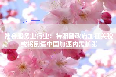社会服务业行业：特朗普政府加征关税或将倒逼中国加速内需扩张
