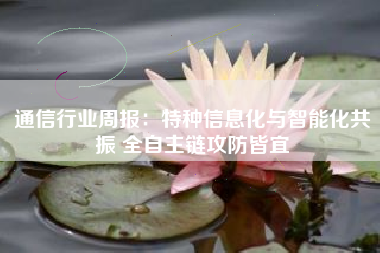通信行业周报：特种信息化与智能化共振 全自主链攻防皆宜